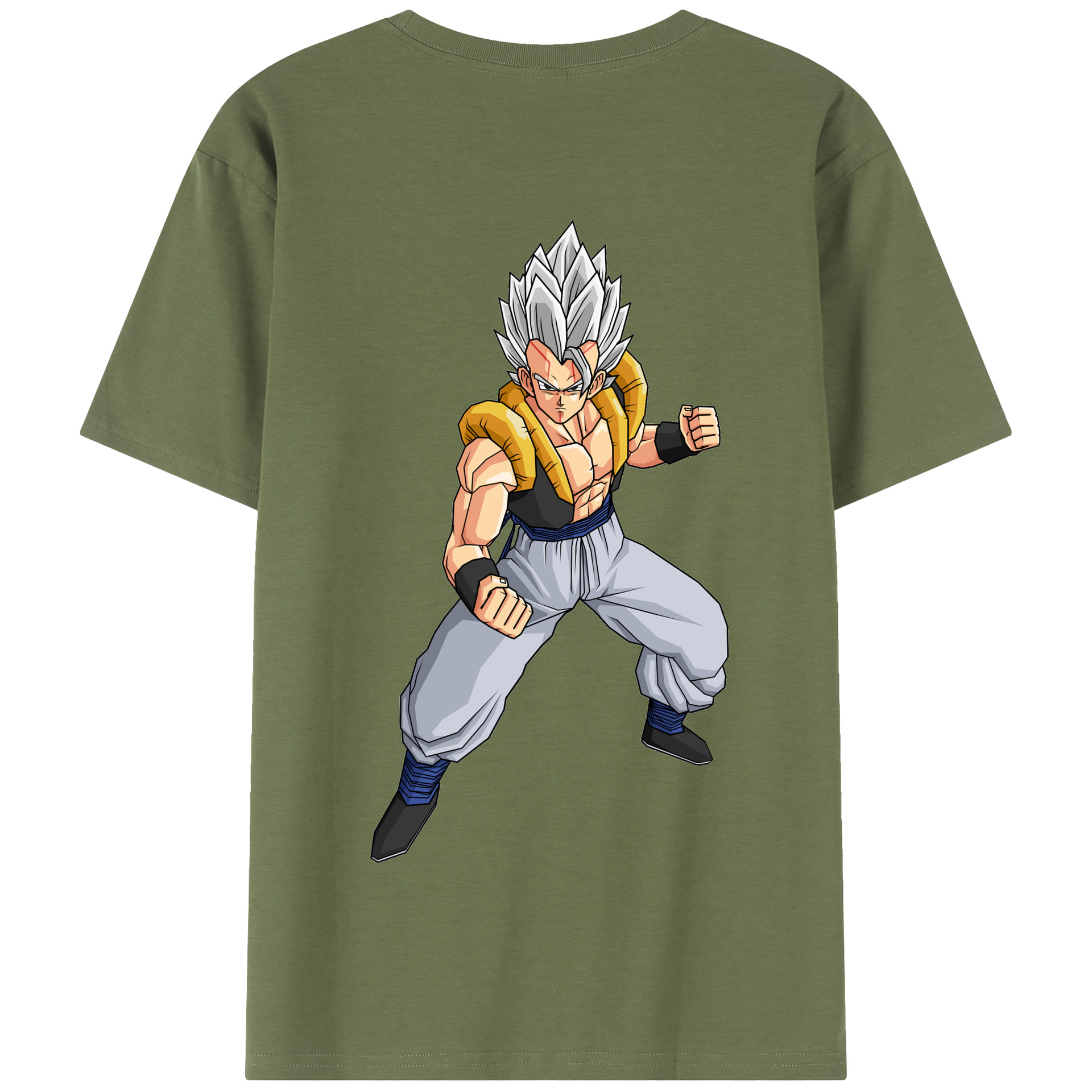 （画像用） ドラゴンボール ベジータ四世（Bejīta Yonsei）DRAGON BALL Vegeta IV 綿100％半袖Tシャツ（背面プリント）
